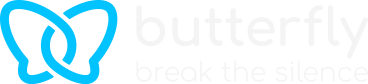 logo butterfly break the silence